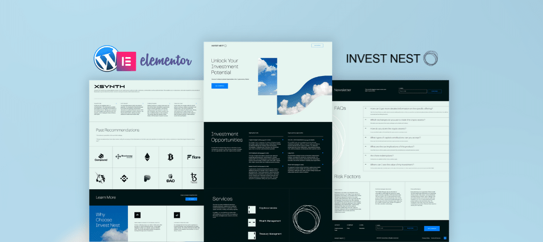 Investment - Cryptocurrency Landing Page Design