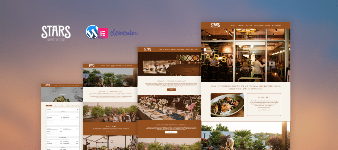 Website Design for Stars Restaurant