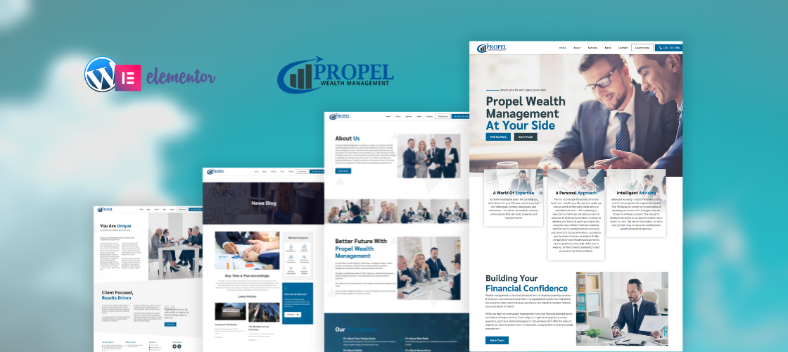 Website design for Financial planning services - Propel Wealth Management
