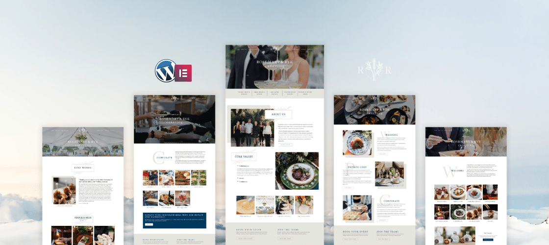 Web Redesign for Events and Catering Services